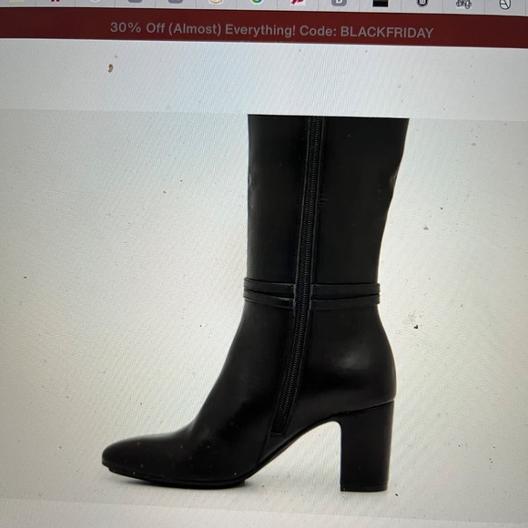 Anne Klein Knee-High Black Boots - Picture 5 of 6